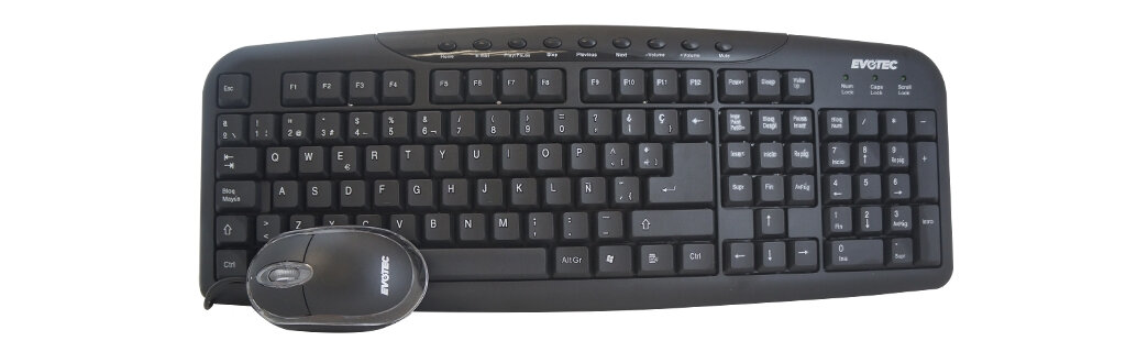 Kit De Teclado Y Mouse Naceb Na-618 Alambrico Usb Negro Na-618