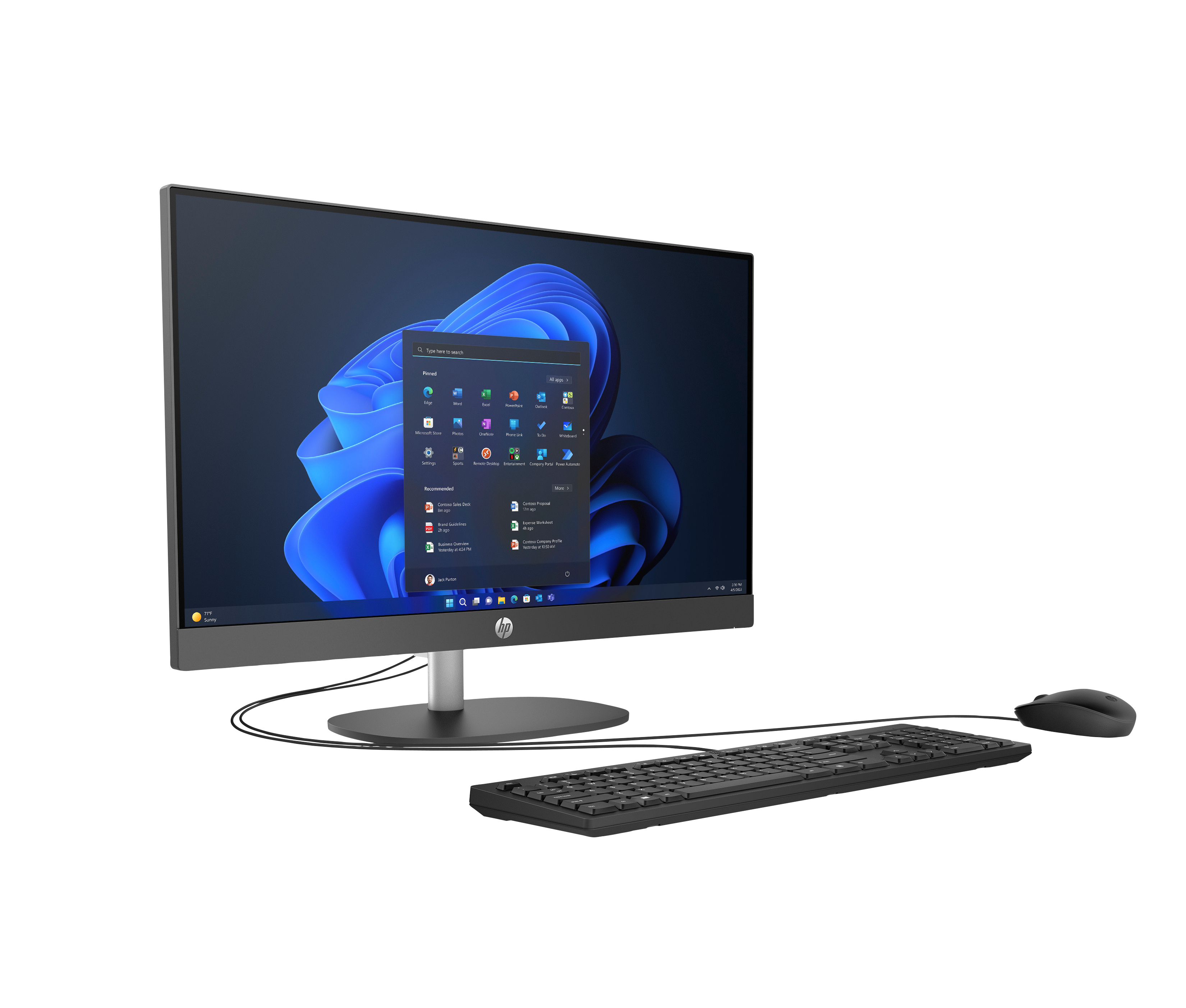 Computadora Aio Hp 240 G10 23.8" Intel Ultra 5-125U 8Gb 512Gb 1Yr W11H C27Nzlt