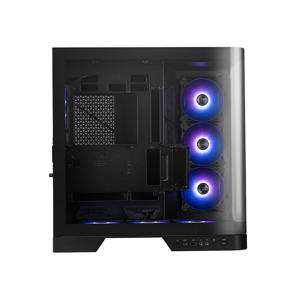 Gabinete Msi Mag Pano 120R Pz Micro-Atx/Mini-Itx Vidrio Templado Panoramico Negro Mfcgabab014