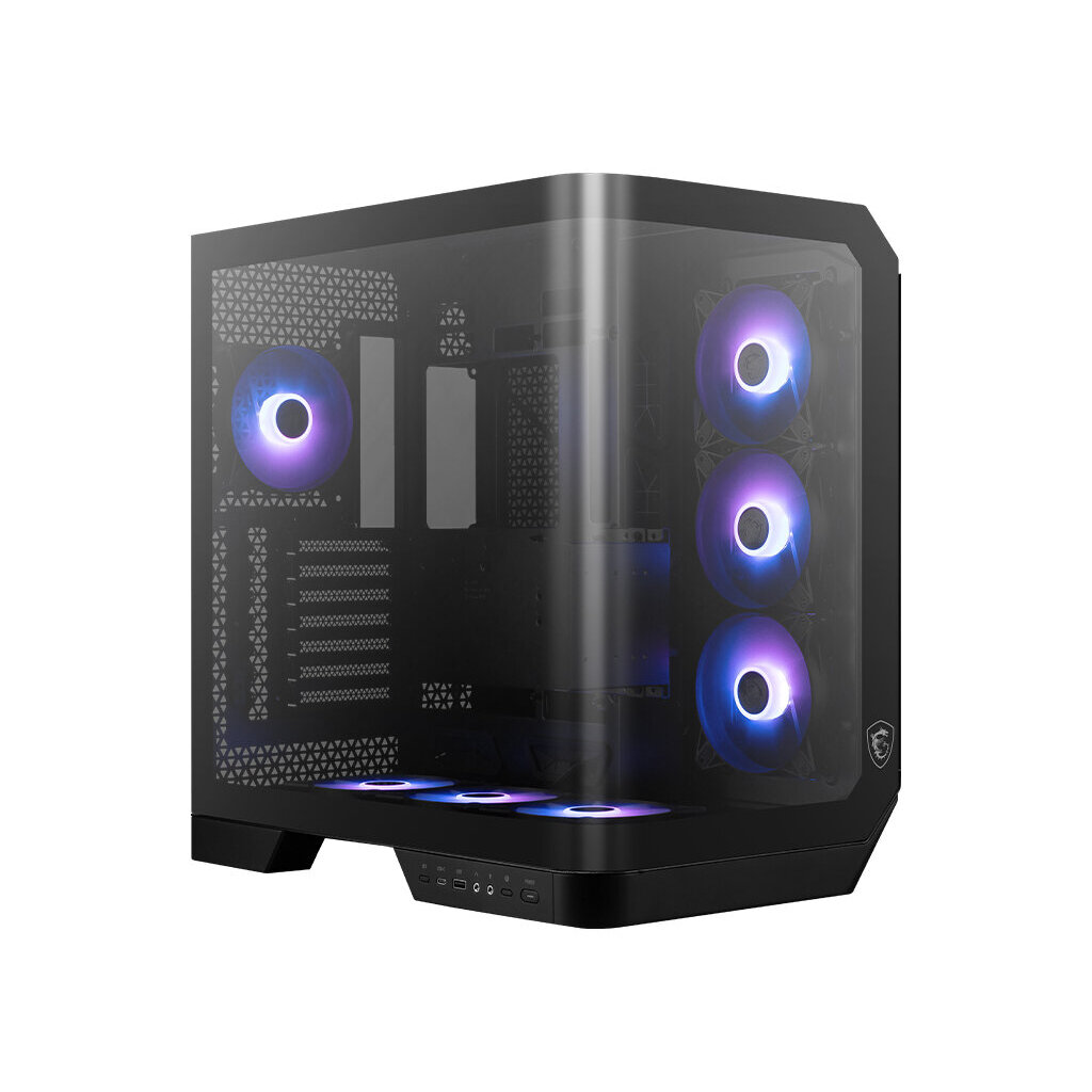 Gabinete Msi Mag Pano 120R Pz Micro-Atx/Mini-Itx Vidrio Templado Panoramico Negro Mfcgabab014
