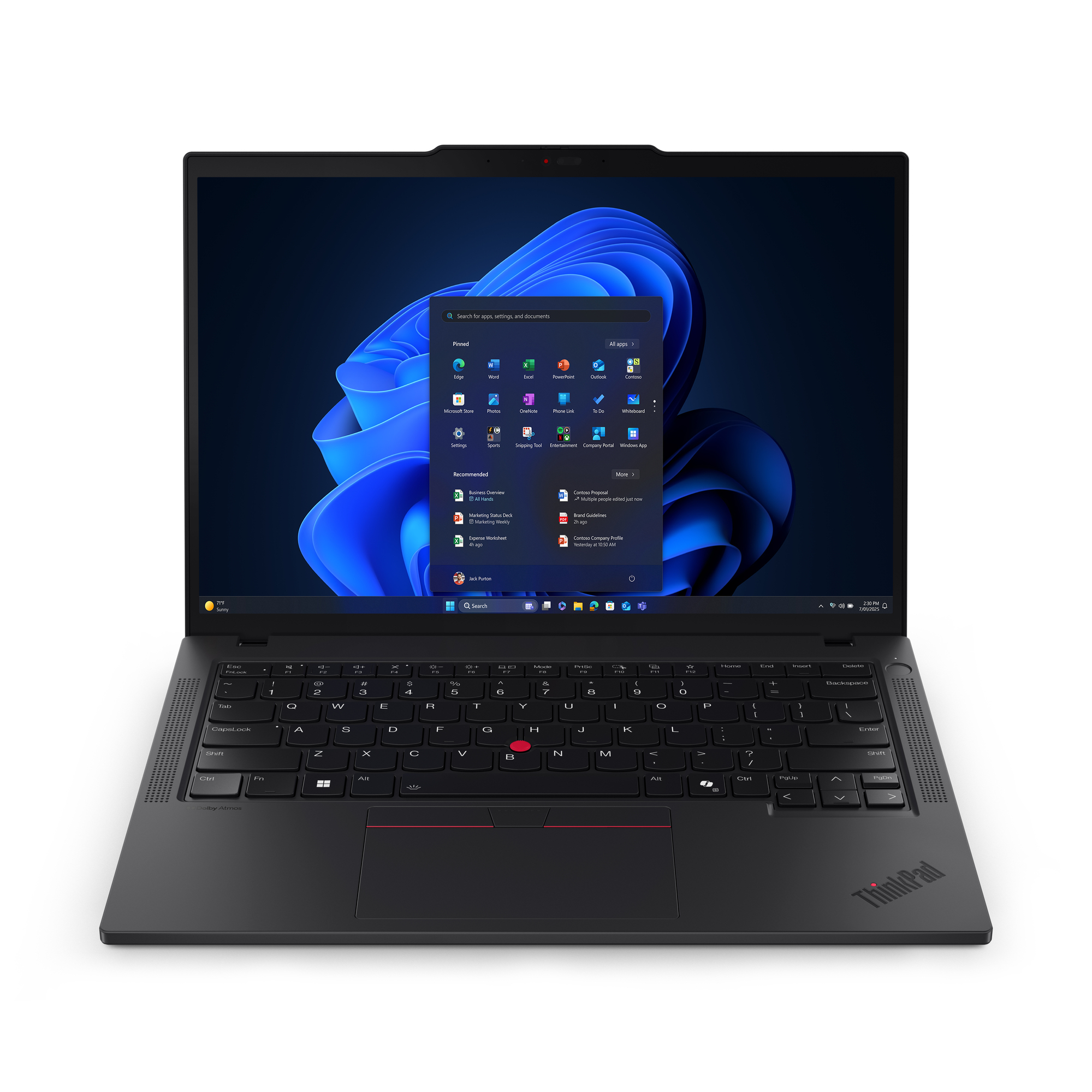 Laptop Lenovo Thinkpad T14 Gen6 14" Intel Core Ultra7 255H 32Gb 1Tb Ssd Nontouch Win11 21Qd000Qlm