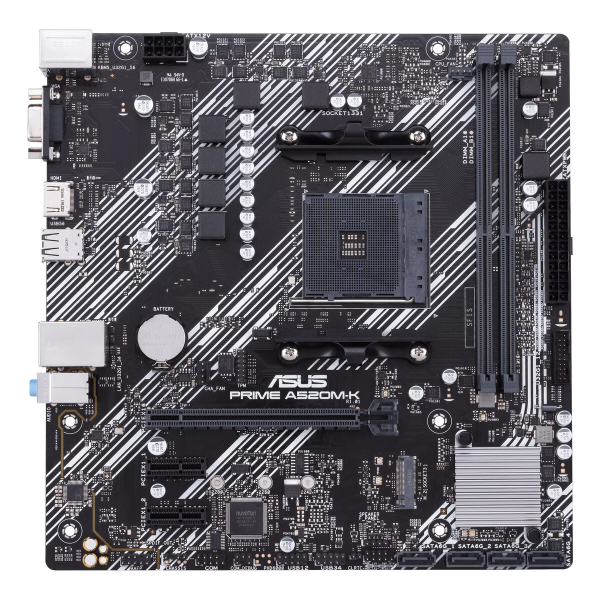 Tarjeta Madre Asus Prime A520M-K/Csm A520 Am4 2Xddr4 Hdmi Ddr4 Prime-A520M-K-Csm