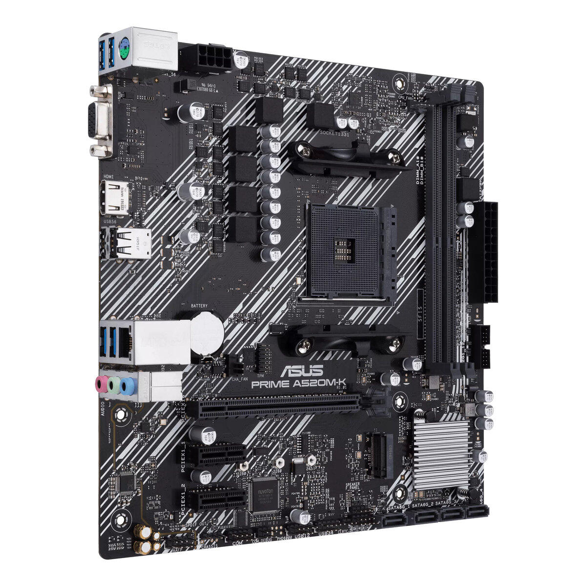 Tarjeta Madre Asus Prime A520M-K/Csm A520 Am4 2Xddr4 Hdmi Ddr4 Prime-A520M-K-Csm