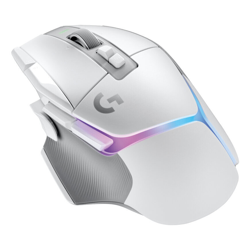 Mouse Logitech G502 X Plus Hero 2 Óptico 13 Botones 25600 Dpi Inalámbrico Rf Blanco 910-006170