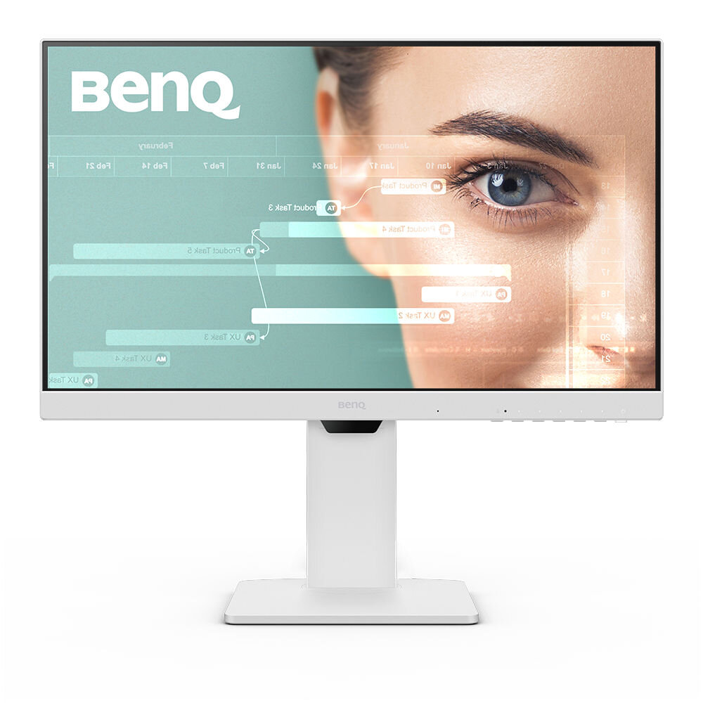 Monitor Plano Benq Gw2486Tc 23.8" Fhd 5Ms 100Hz Hdmi Blanco Bocinas 9H.Lmllb.Qbl