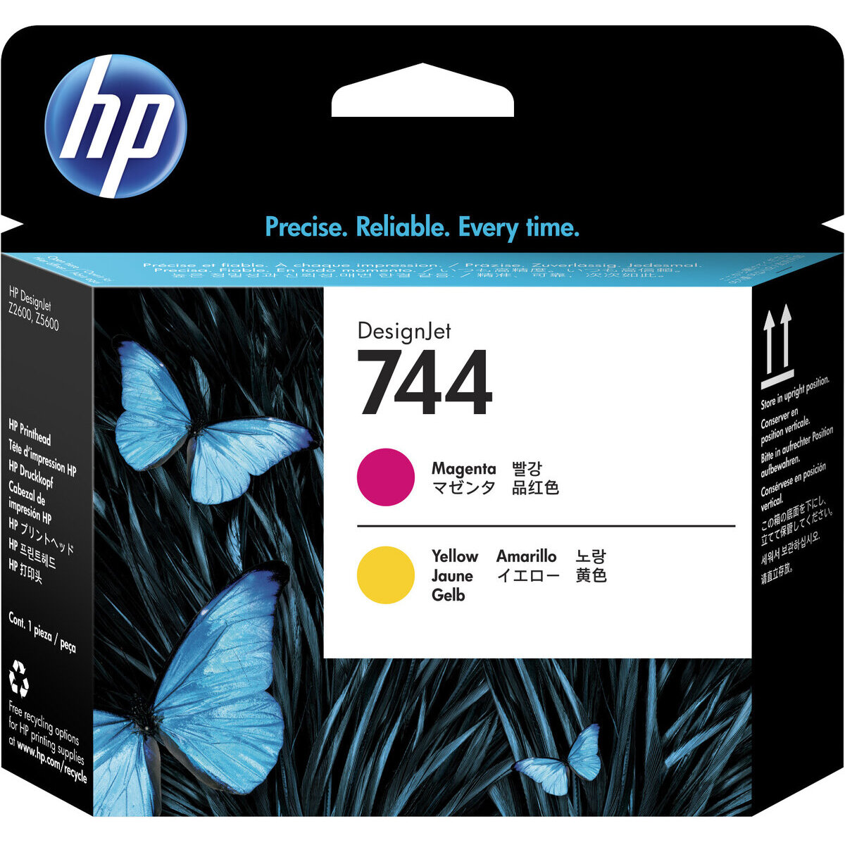 Cabezal Hp 744 Magenta/Amarillo Tinta Amplio Formato F9J87A