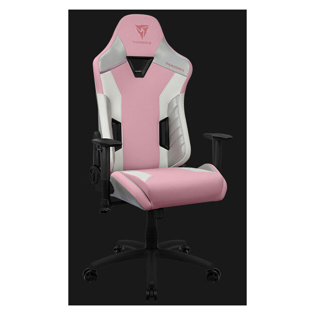 Silla Gamer Thunderx3 Tc3 Max Hasta 150Kg Imitacion Piel Reposabrazos 2D Blanco/Rosa 4711099470587