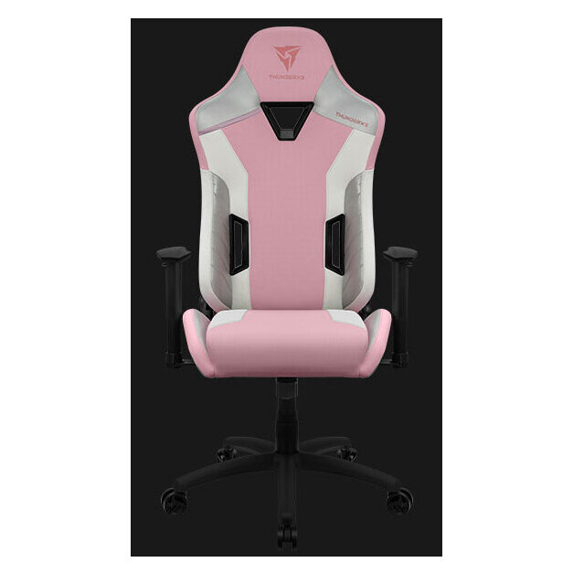 Silla Gamer Thunderx3 Tc3 Max Hasta 150Kg Imitacion Piel Reposabrazos 2D Blanco/Rosa 4711099470587