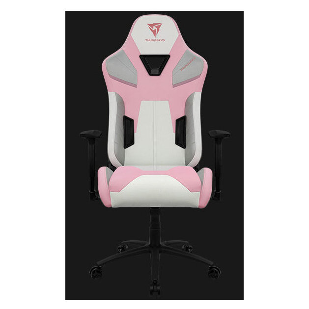 Silla Gamer Thunderx3 Tc5 Max Hasta 150Kg Imitacion Piel Reposabrazos 3D Blanco Lumbar 4711099470617