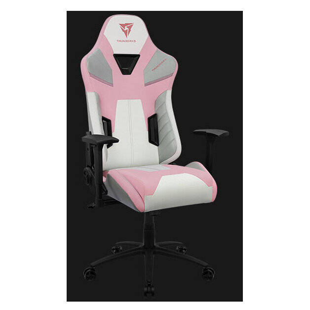 Silla Gamer Thunderx3 Tc5 Max Hasta 150Kg Imitacion Piel Reposabrazos 3D Blanco Lumbar 4711099470617