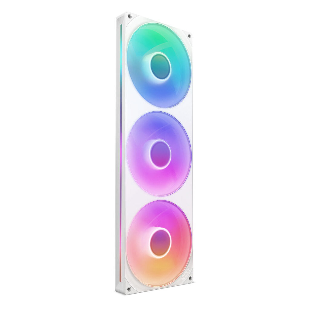 Kit 3 Ventiladores Nzxt F420 Rgb Core 420Mm Rgb Blanco Rf-U42Hf-W1