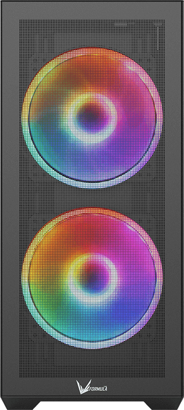 Gabinete Formula Air Power G5 Duo Micro Atx Mini-Itx Atx Negro Vidrio Templado 4711401662860