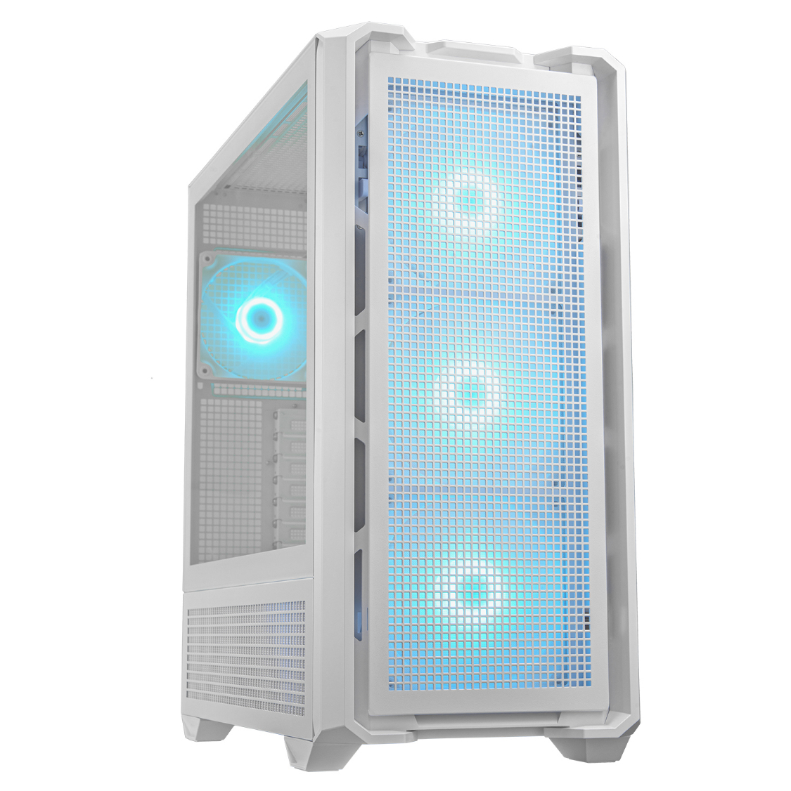 Gabinete Gamer Cougar Mx600 Full Tower Atx 2Xusb-A 1Xusb-C Blanco Rgb Vidrio Templado 3857C90.0002
