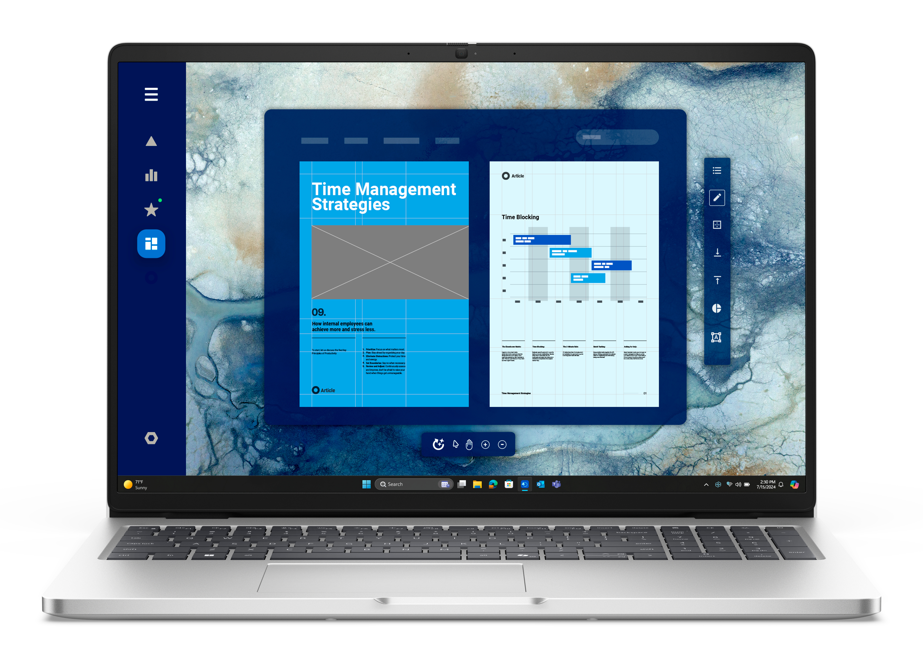 Laptop Dell Pc16250 16" Fhd+ Core Ultra 7 255U 16Gb Ddr5 512Gb Ssd Wifi6E W11P Plata Xf5Pc