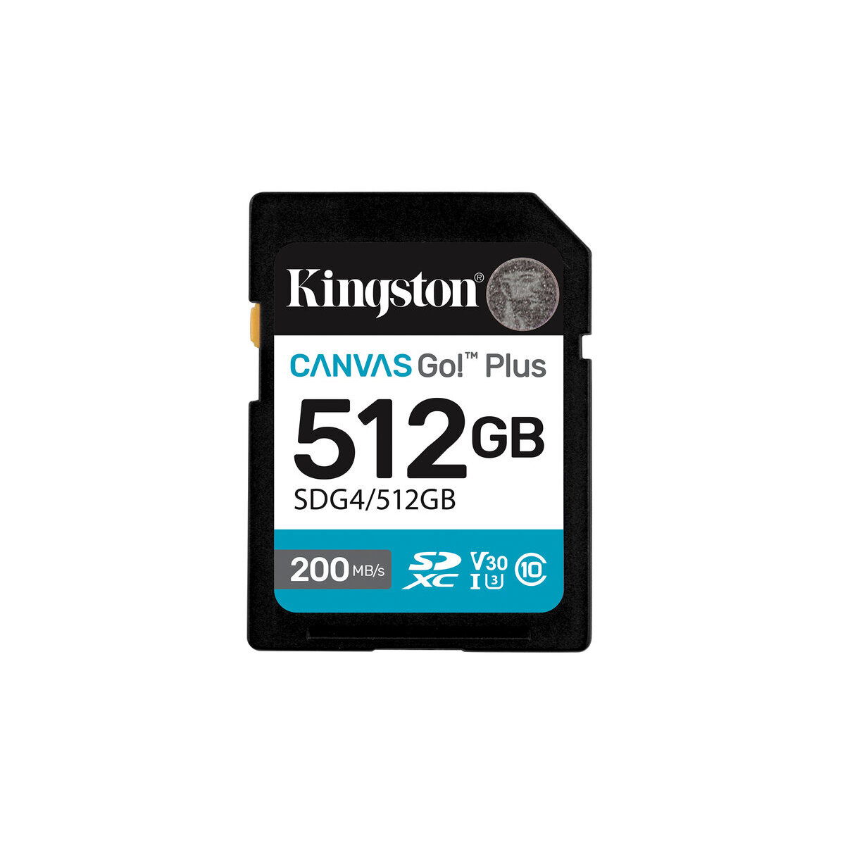 Memoria Sd Kingston Canvas Go Plus 512Gb 200Mb/S U3 V30 Sdg4/512Gb