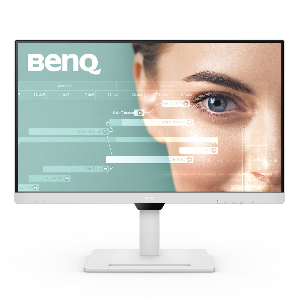 Monitor Plano Benq Gw2790Qt 27" Qhd 2560X1440 5Ms 75Hz Hdmi Dp Bocinas Blanco 9H.Llgla.Tbl