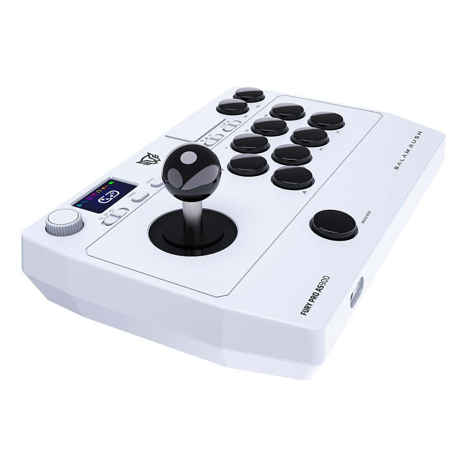 Control Arcade Balam Rush Fury Pro As900 Bt 5.0 Usb Tipo C Blanco Br-943604