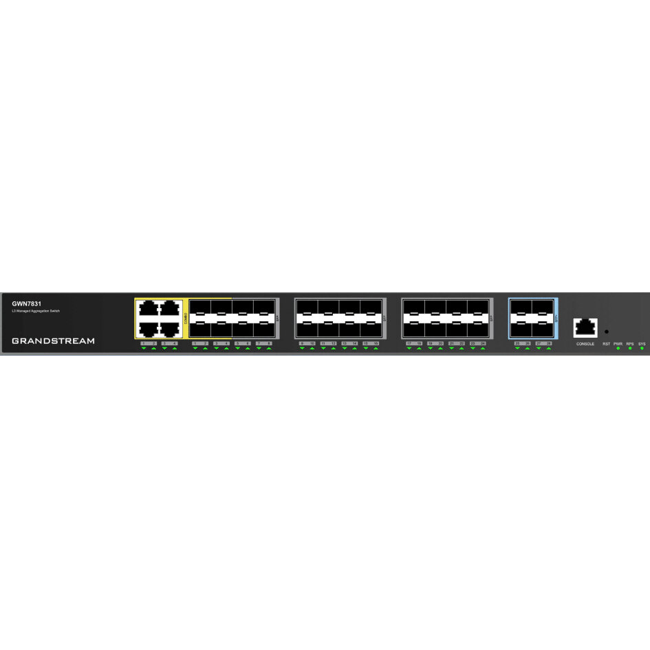 Switch Grandstream Gwn7831 Gestionado L3 24 Sfp 4 Sfp+ Rack Gwn7831