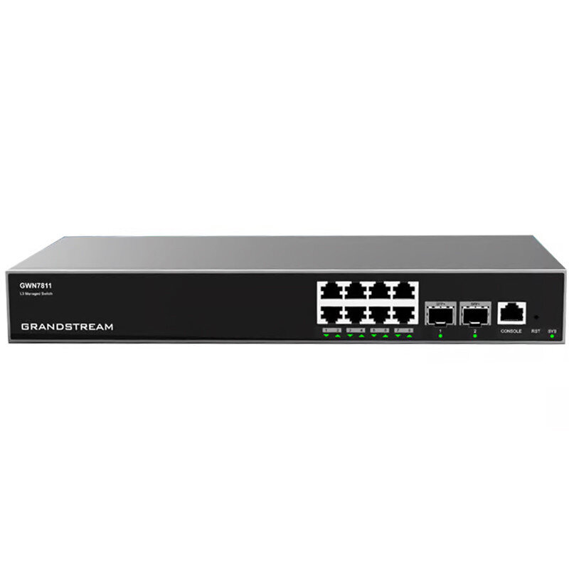 Switch Grandstream Gwn7811 L3 8 Puertos Gigabit 2 Sfp Uplink Gwn7811