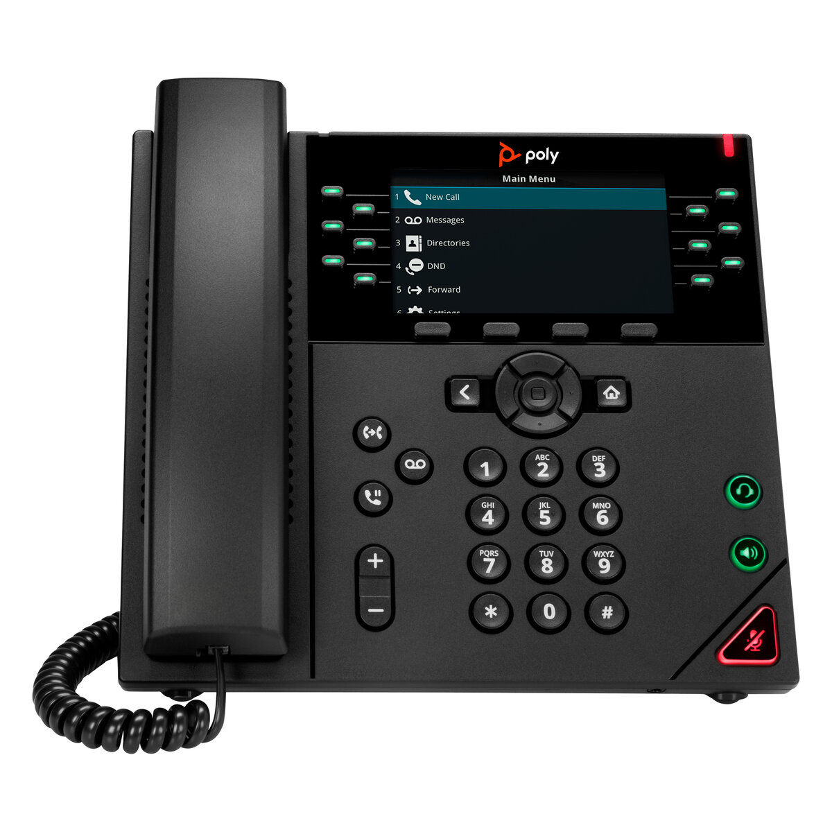 Telefono Ip Polycom Vvx 450 12 Lineas Poe Lcd 4.3" 8B1L7Aa#Ac3