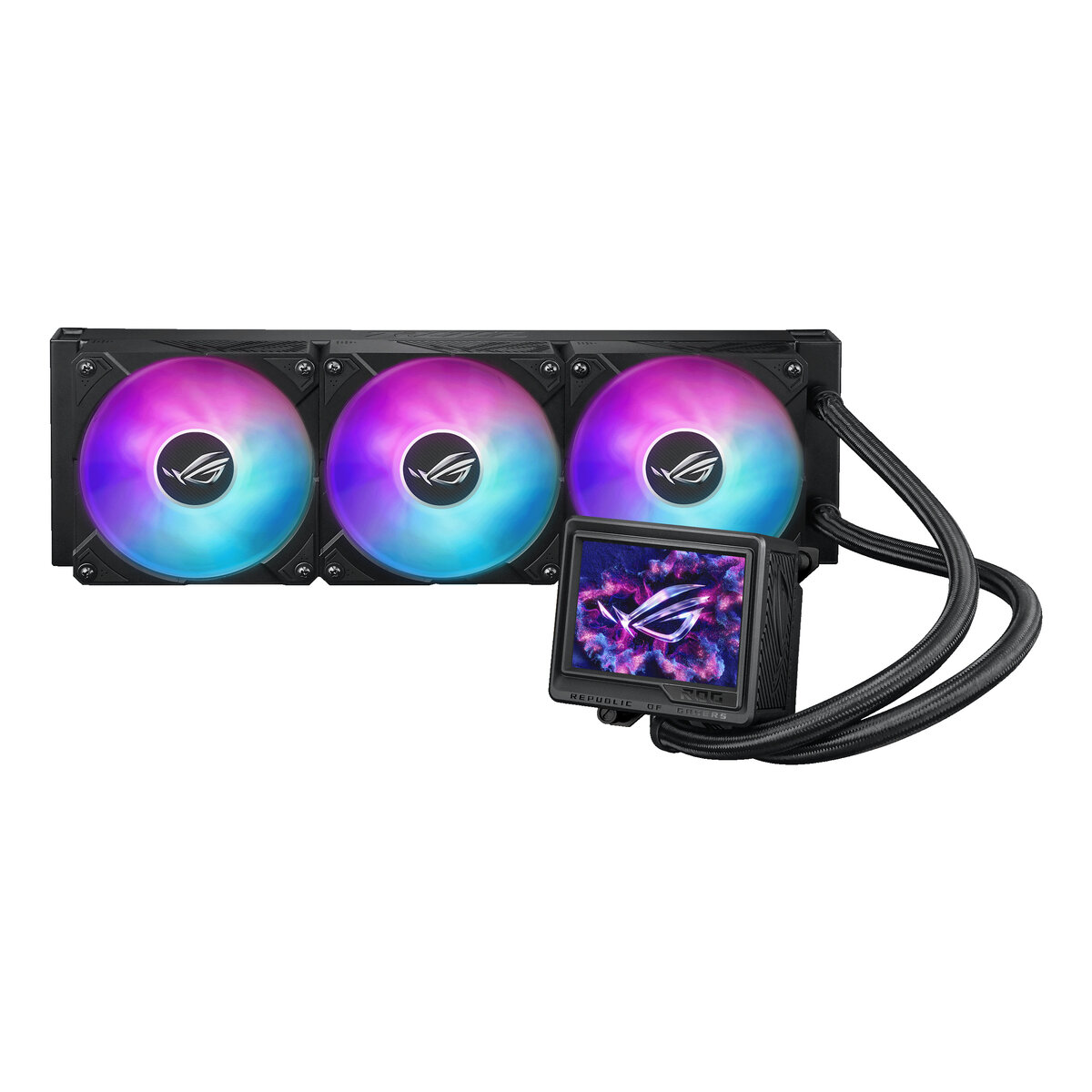Enfriamiento Liquido Aio Asus Rog Ryujin Iii 360 360Mm 3X120Mm 2800Rpm Negro Lcd 90Rc0131-M0Eay0