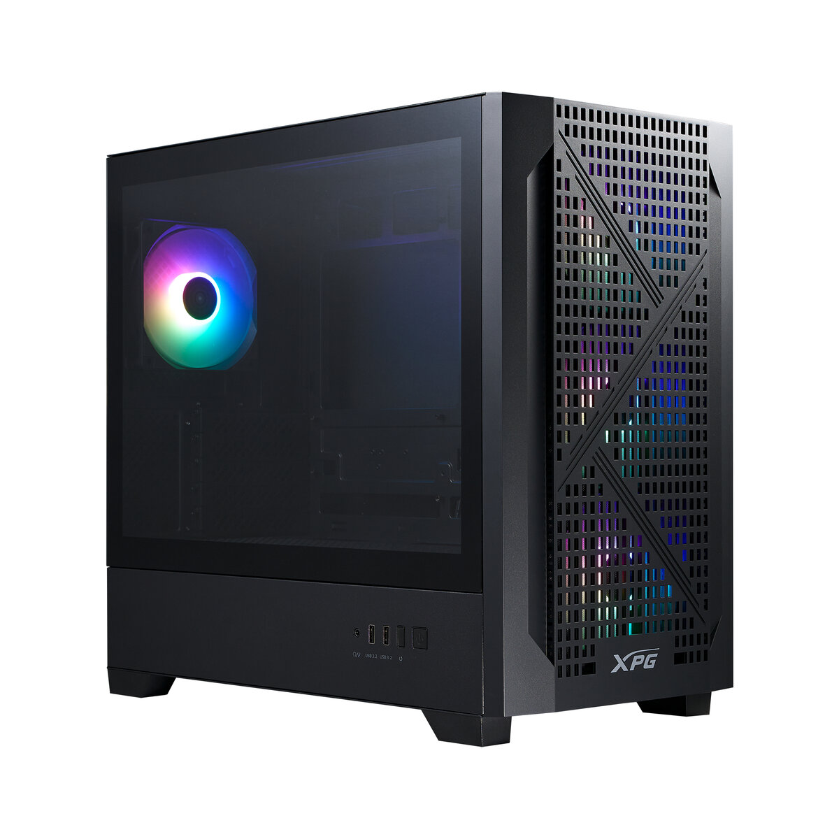 Gabinete Gamer Xpg Lander 300 Mid Tower Micro Atx 2Xusb3.2 Negro Argb 390Mm Lander300Maa-Bkcww