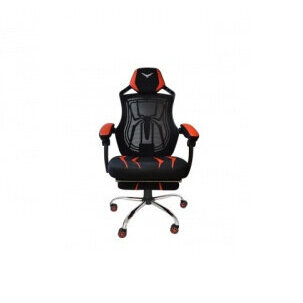 Silla Gamer Naceb Na-0928 Asiento Acolchado Negro/Rojo