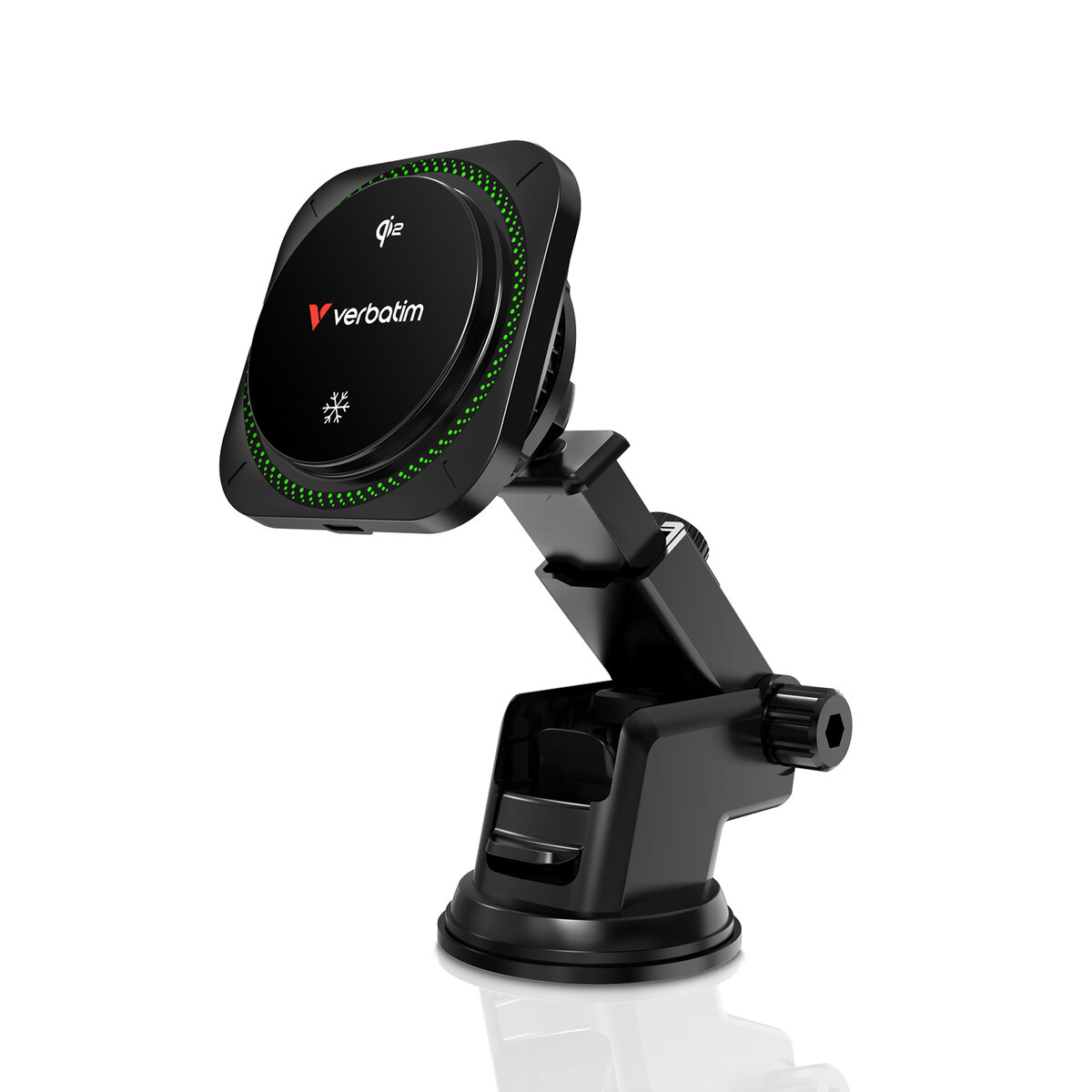 Cargador Inalambrico Verbatim Charge N Drive Qi2 Rgb Ventilador Tipo C 31860