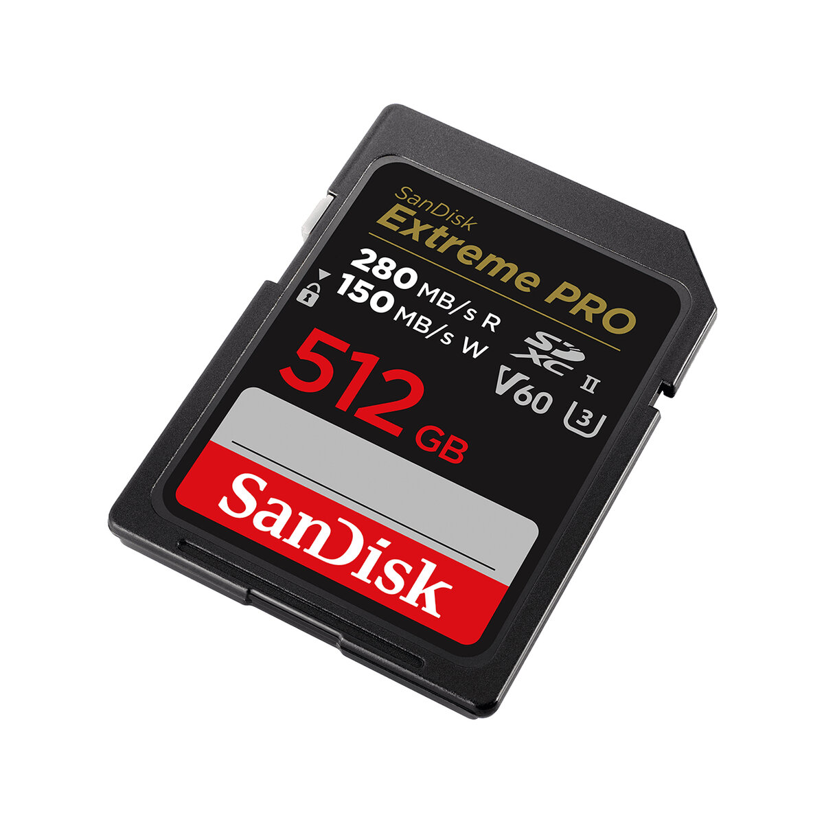 Memoria Flash Sandisk Sdsdxep-512G-Gn4In 512Gb Sdxc Uhs-Ii 280Mb/S Negro U3 V60 Sdsdxep-512G-Gn4In