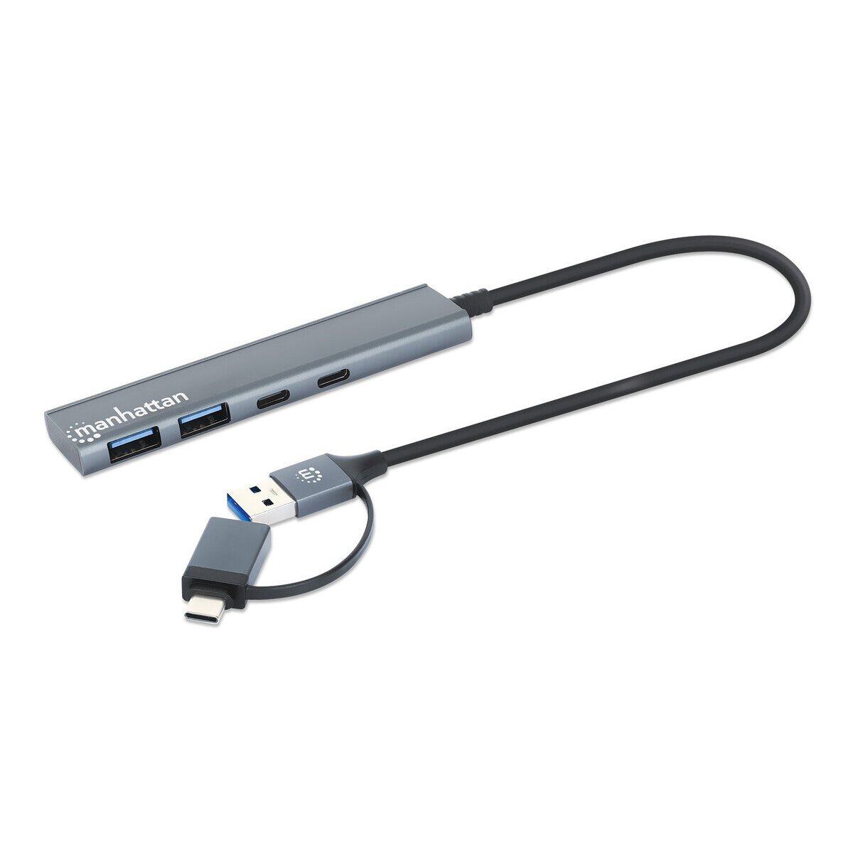 Hub Manhattan 181075 Usb 3.2 Gen 1 4 Puertos 5000Mbps 181075