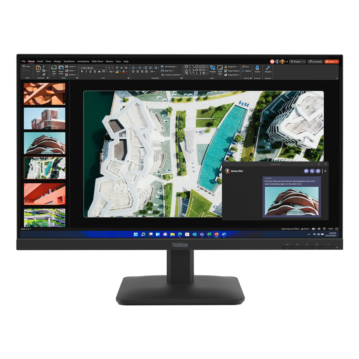 Monitor Flicker Free Lenovo Thinkvision S27-4E 27" Full Hd 6Ms 100Hz Hdmi Vga Ips Negro 64Bekar1La