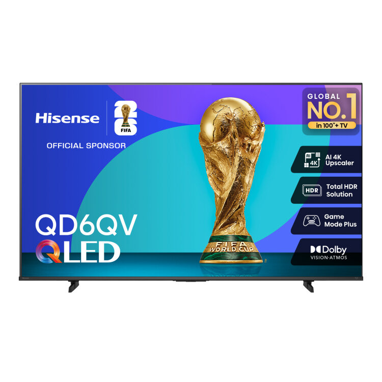 Smart Tv Hisense 50Qd6Qv 50" 4K Ultra Hd Qled Hdr Google Tv 3X Hdmi Negro Dolby Atmos 50Qd6Qv
