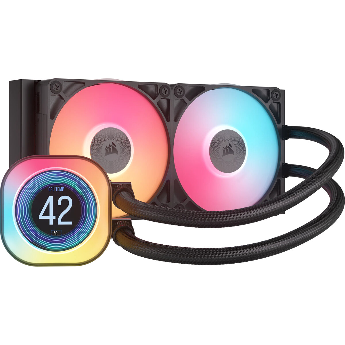 Enfr.Liq.Aio Corsair Icue Titan 240 Rx Lcd 240Mm 2V 2100Rpm Negro Lcd Cw-9061022-Ww