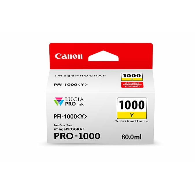 Tinta Canon Pfi-1000 Amarillo 80Ml Original 0549C003Ab