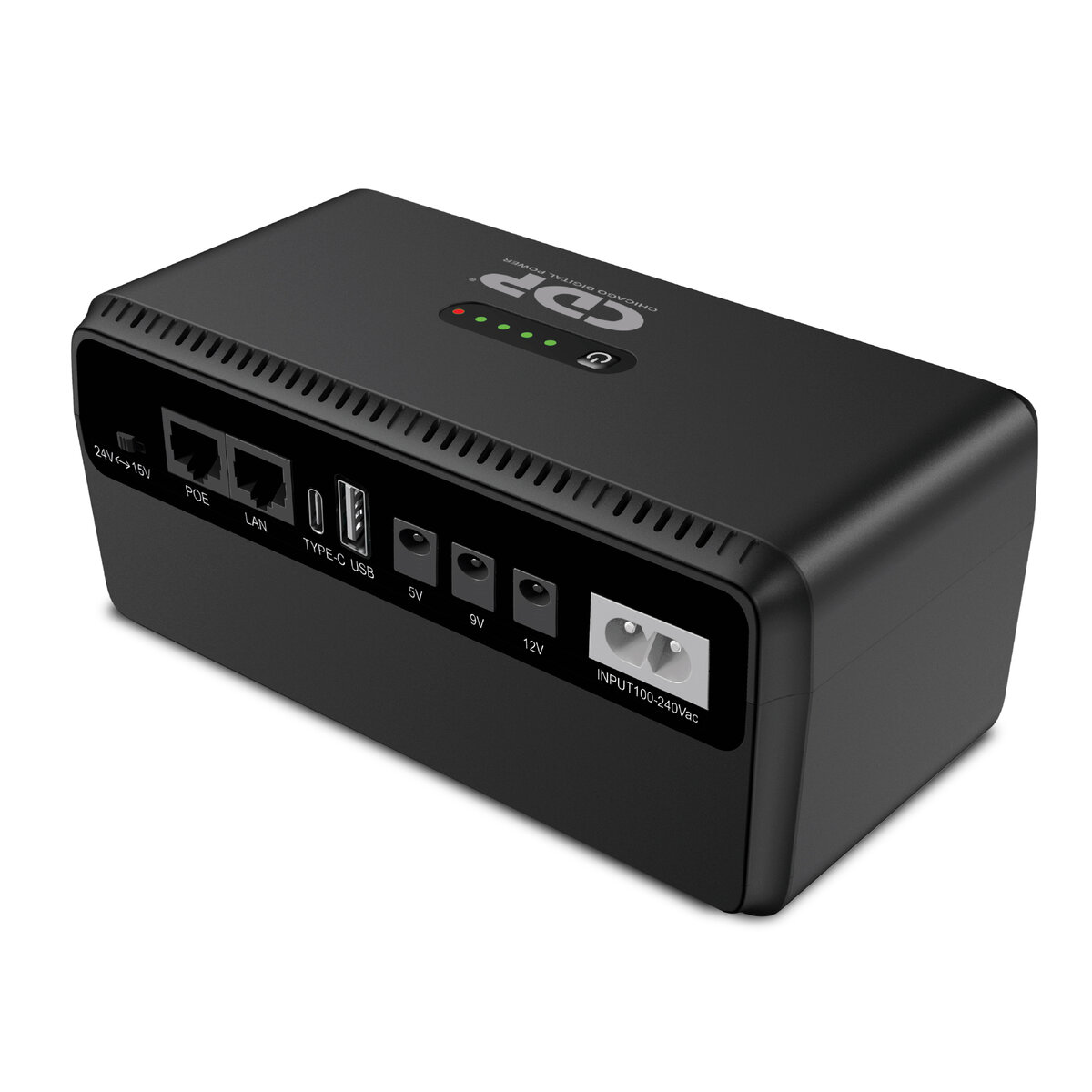 No Break Cdp Miniups20Kmah 18W Ión De Litio 2Usb 3Dc 2Poe Negro 20.000Mah Miniups20Kmah
