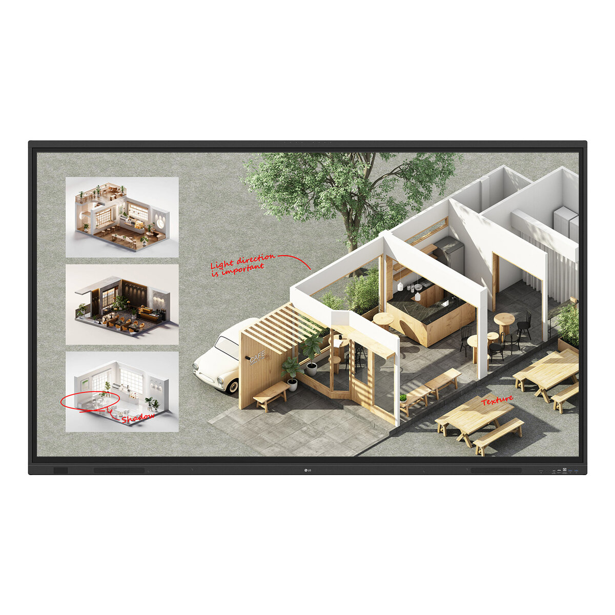 Pantalla Comercial Pizarra Interactiva Lg 86Tr3Dq 86" 4K Uhd Android Hdmi Negro Táctil 86Tr3Dq