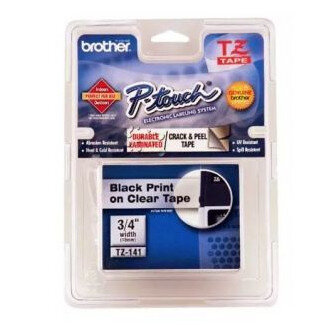 Cinta Laminada Brother Tze141G Negro Sobre Transparente 18Mm X 8M Tze Tze141G