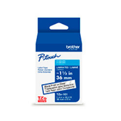 Cinta Brother Tze161G Negro Sobre Transparente 36Mm 8M