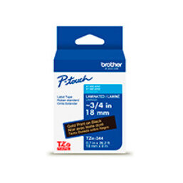 Cinta Para Impresoras Brother Negro En Oro 8M 18Mm Tze344G