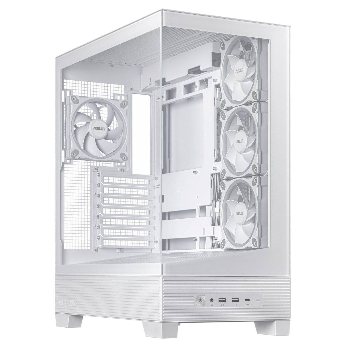 Gabinete Asus A31 Plus Tg Midi-Tower Atx/Micro-Atx/Mini-Itx 2Xusb3.2 Blanco Argb A31/Wt/Tg/No Fan//