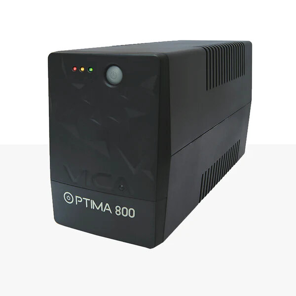 No Break Vica Optima 800 480W 800Va Seno 6 Nema 5-15R Negro 9Ah Optima 800
