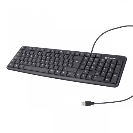 Teclado Steren Com-624 Usb 105 Teclas Interruptor De Membrana Com-624