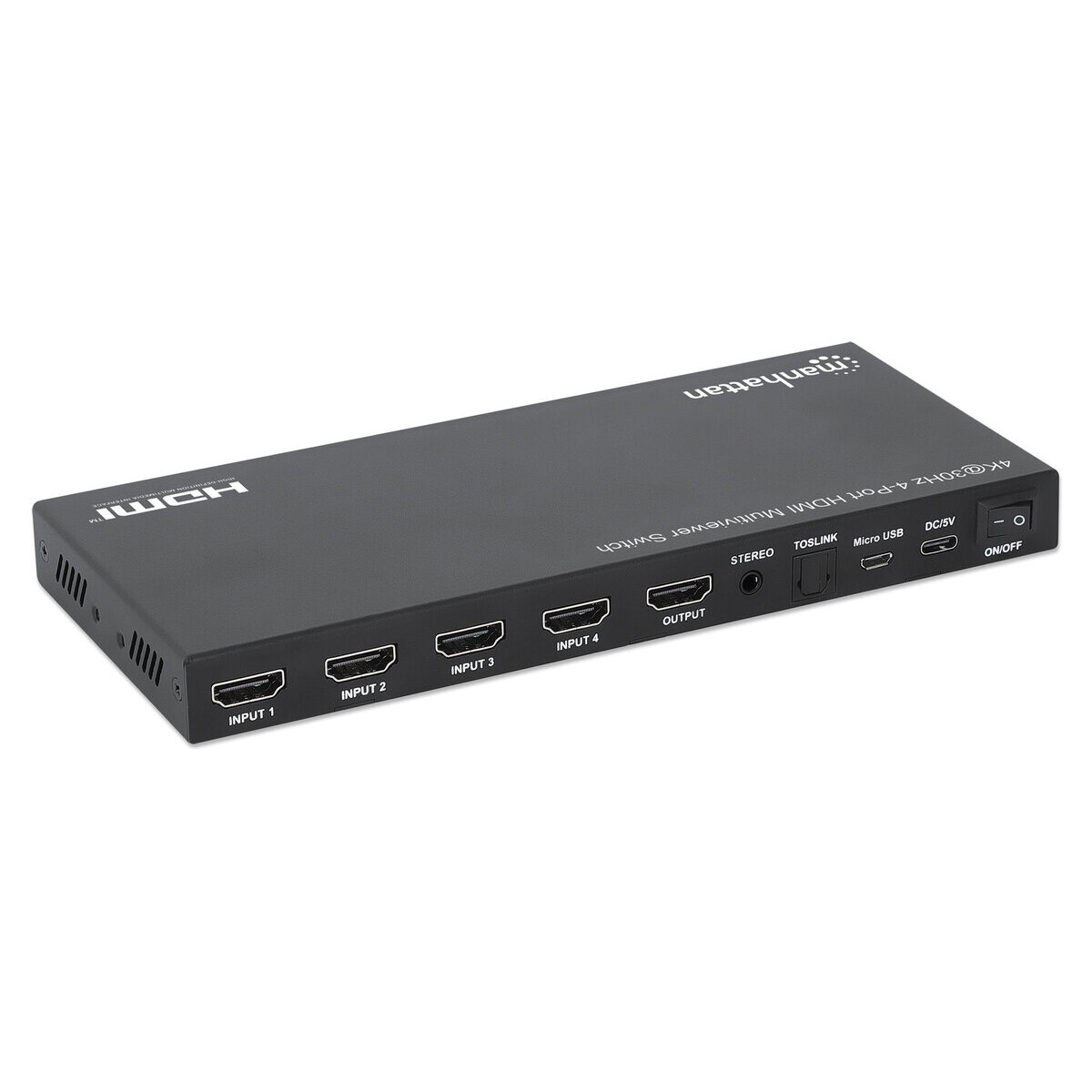 Switch Multiviewer Hdmi Manhattan Mncswiab010 4 Puertos 4K@30Hz Pip Cuadruple 208406