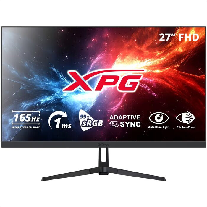 Monitor Gamer Xpg Rift R27F6 27" 1920X1080 Full Hd 165Hz 1Ms Dp Hdmi Negro Ips Rift R27F6-Bkcmx