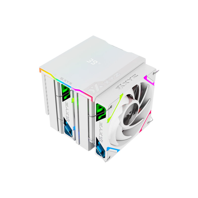 Ventilador Cpu Xyz Thermax 6 Pro Duo Doble Torre 2X 120Mm Argb Pantalla Temp X-Ac-Therproduow6