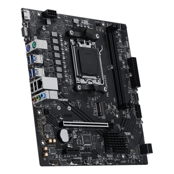 Tarjeta Madre Msi Pro A620Am-B Evo Amd A620A Am5 Ddr5 128Gb 5Gbe Atx M.2/Sataiii Pro A620Am-B Evo