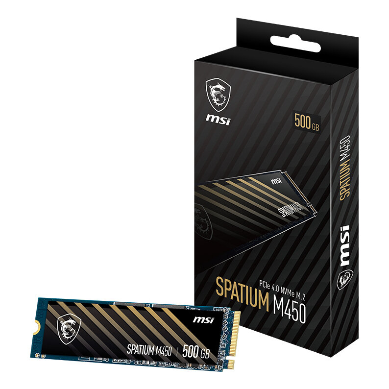 Ssd Interno Msi Spatium M450 500Gb M.2 Pcie4.0 Nvme 3000Mb/S 3D Nand Spatium M450 V1