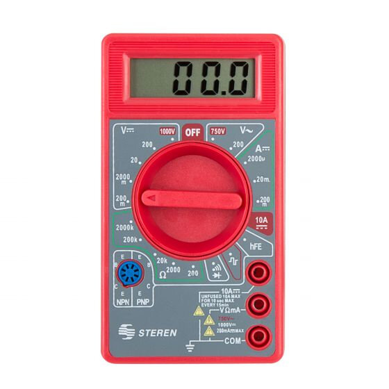 Multimetro Steren Mul-005 Digital Portatil Lcd 0.002-1000V 0-10A Mul-005