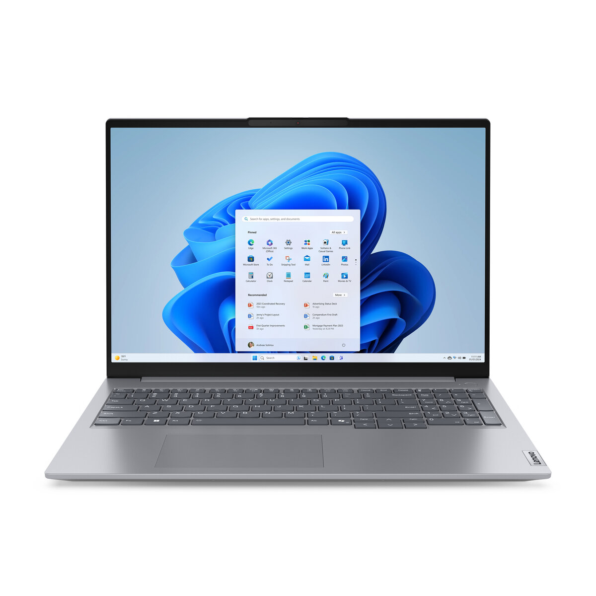 Laptop Lenovo Thinkbook 16" Amd Ryzen 7 7735Hs 16Gb 512Gb Ssd Windows 11 Pro Ddr5 21Mw004Alm