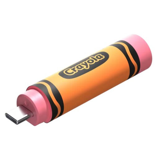 Memoria Usb Sandisk Crayola 128Gb Usb Tipo C 3.2 Gen 1 Tapa Naranja Rosa Sdczic-128G-G46O
